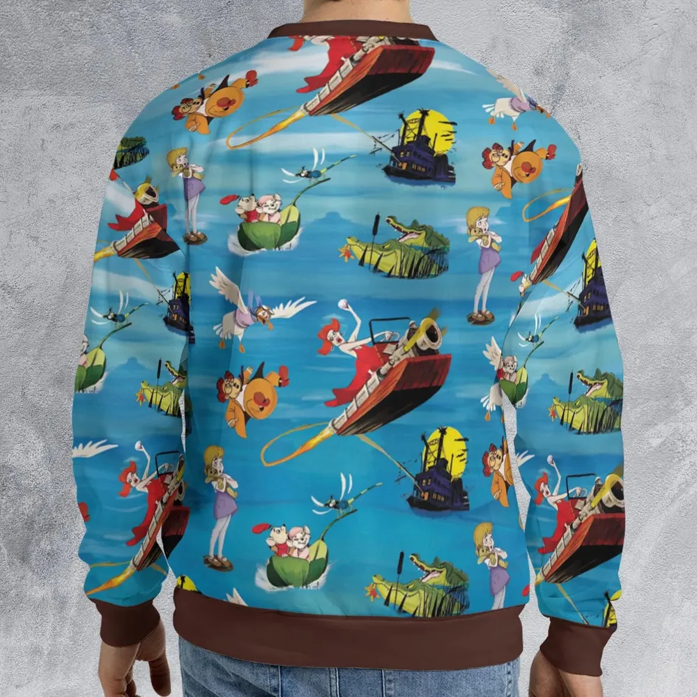 Chasing The Rescuers Characters All-over Print Sweatshirt - 2