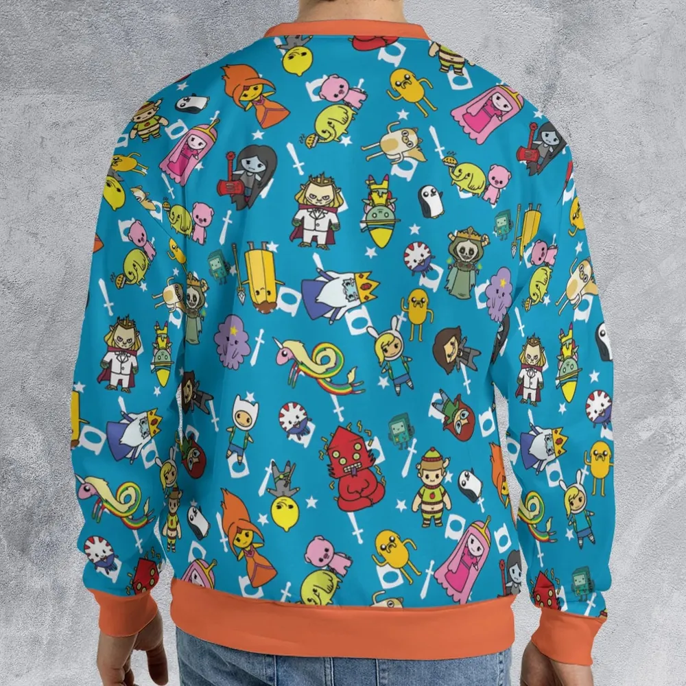 Adventure Time Characters Doodle All-over Print Sweatshirt - 2