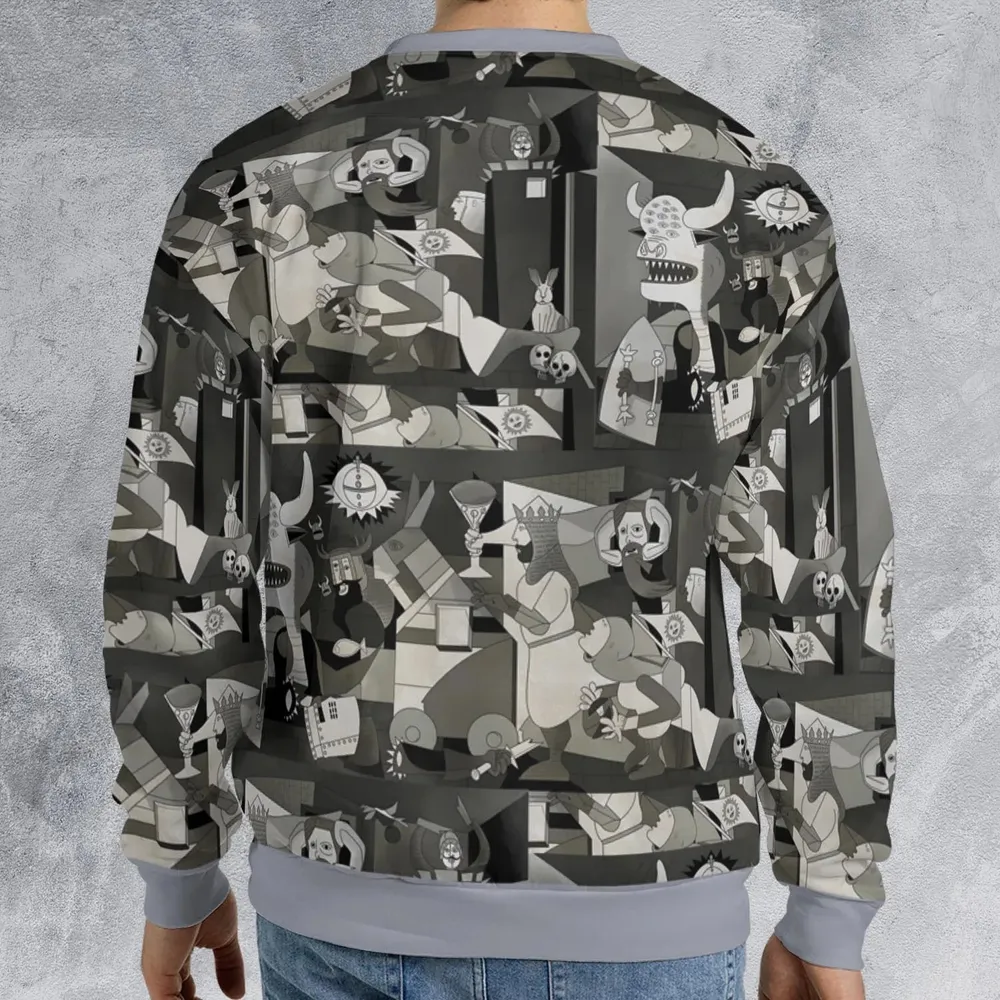 Monty Picasso Style Art All-over Print Sweatshirt - 2