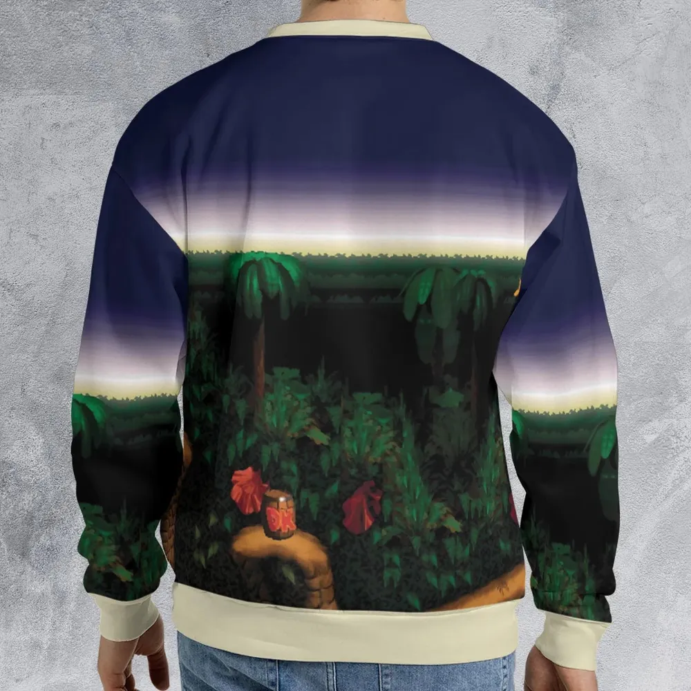 Barrel Cannon DonKey Kong All-over Print Sweatshirt - 2