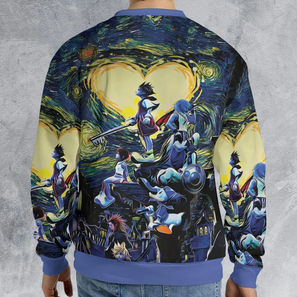 Kingdom Hearts Starry Night All-over Print Sweatshirt - 2