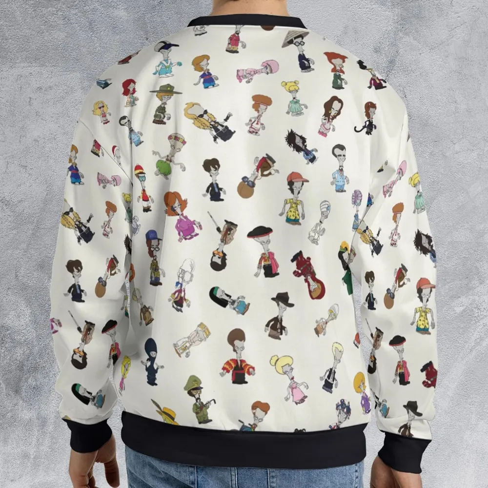 Roger persona Pop culture American Dad All-over Print Sweatshirt - 2