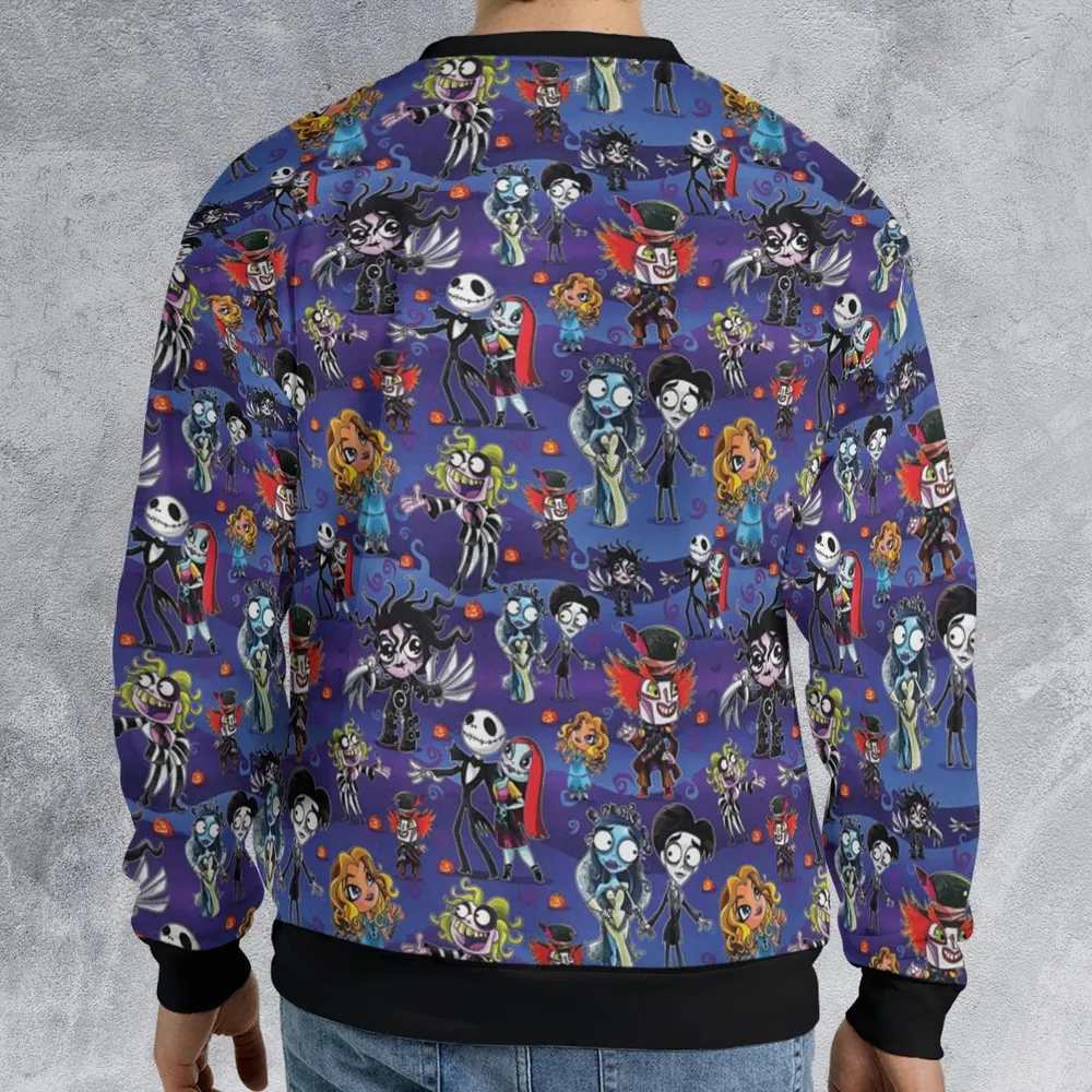 Tim Burton Movies All-over Print Sweatshirt - 2