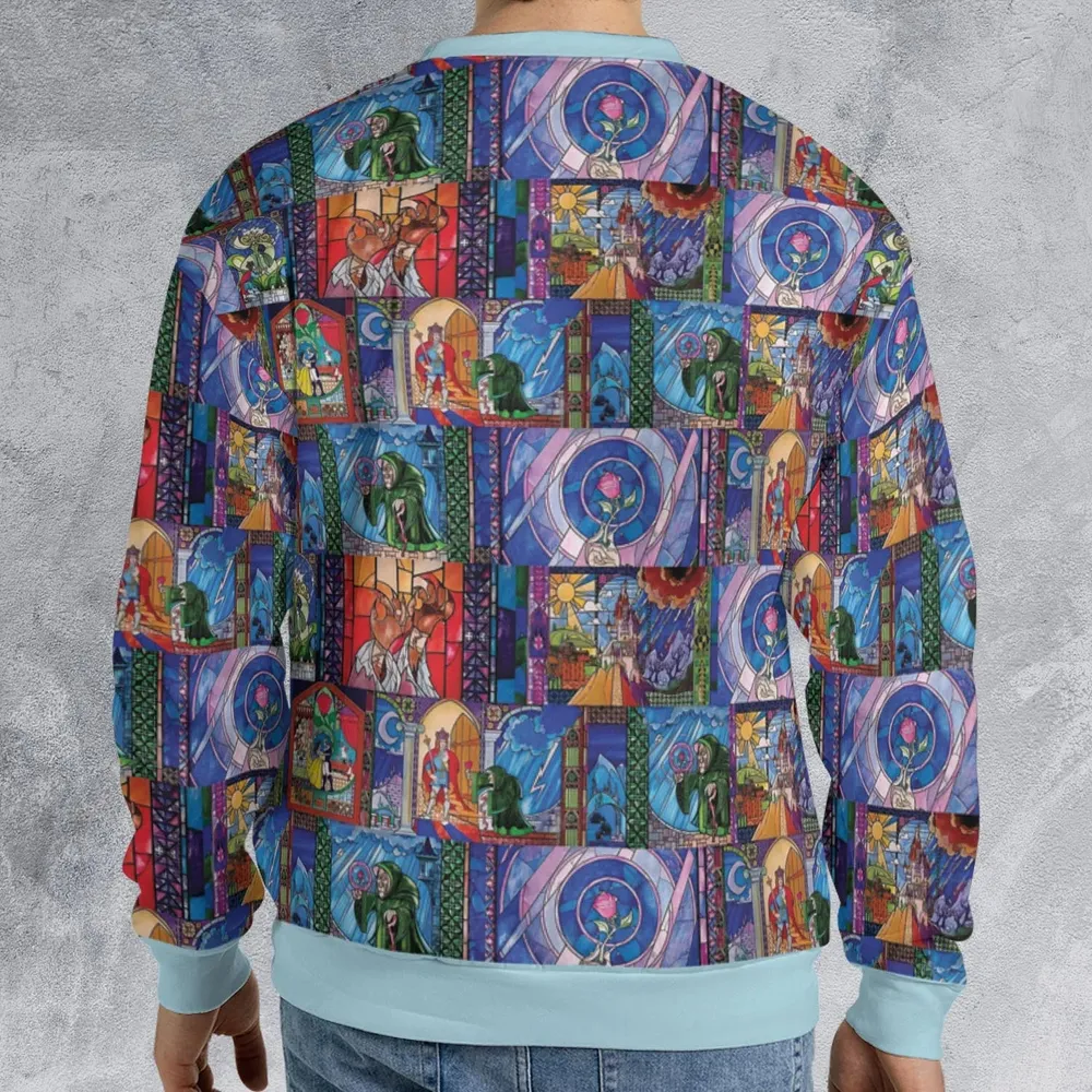 Beauty And The Beast Story Windows All-over Print Sweatshirt - 2