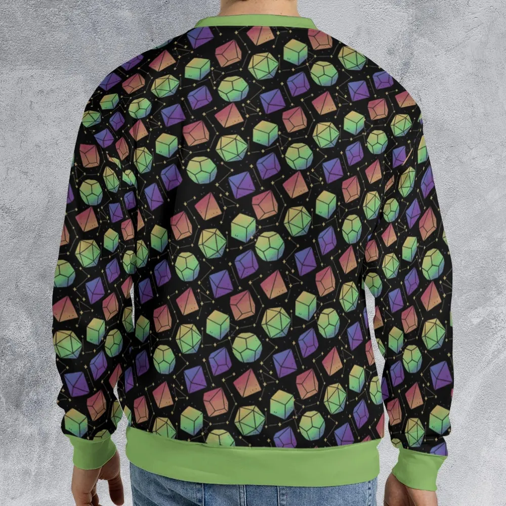 Rainbow Galaxy DnD All-over Print Sweatshirt - 2