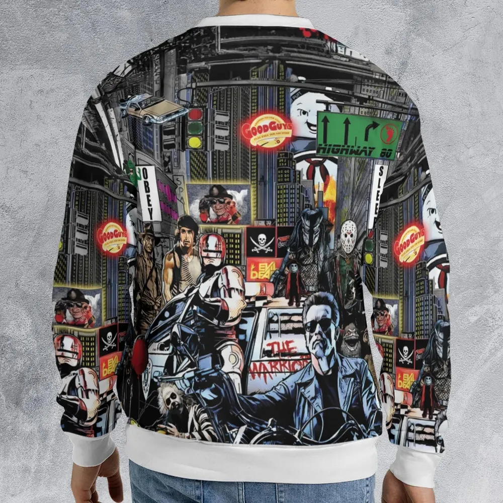 The 80s Iconic All-over Print Sweatshirt - 2