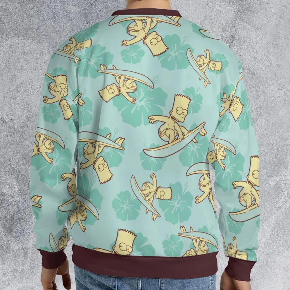 Surfing Simpsons The Simpsons All-over Print Sweatshirt - 2