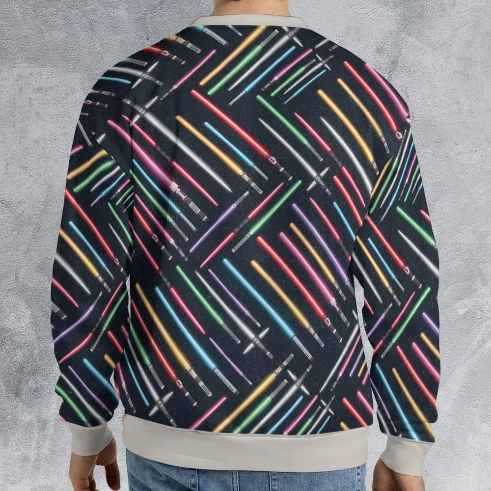 Lightsabers Star Wars Pattern All-over Print Sweatshirt - 2