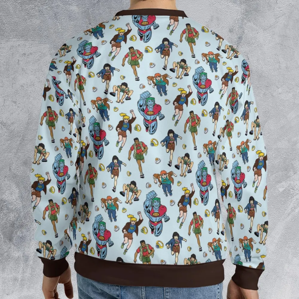 Save The Planet Captain Planet and the Planeteers All-over Print Sweatshirt - 2