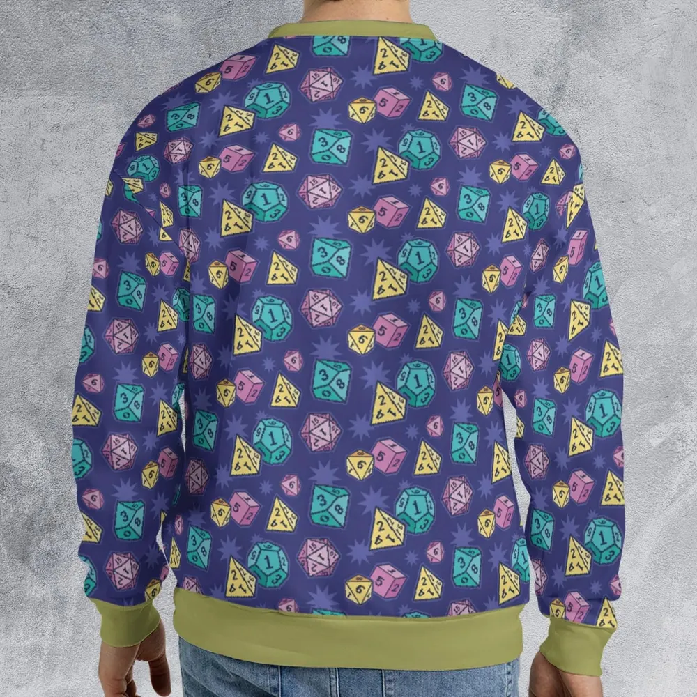 Pixel Dice DnD All-over Print Sweatshirt - 2