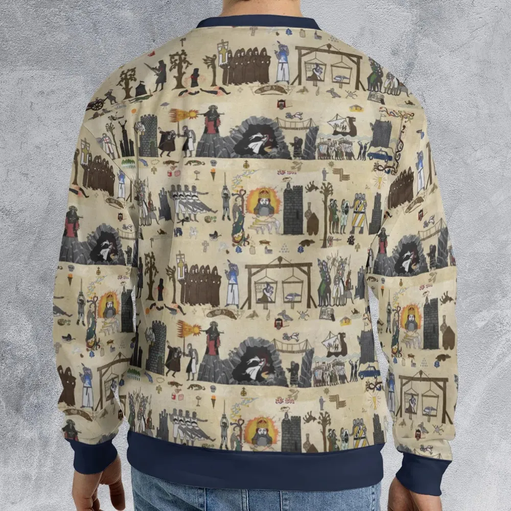 Bayeux Tapestry Monty Python All-over Print Sweatshirt - 2