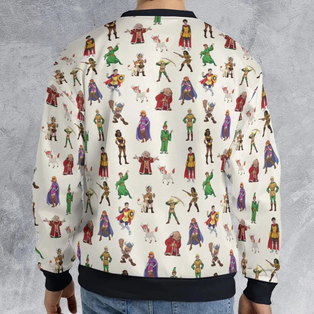 Sheila Uni Eric Diana Bobby Hank DnD All-over Print Sweatshirt - 2