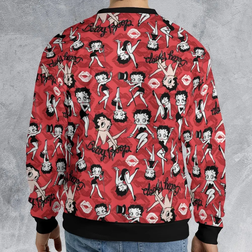 Betty Boop Singer Cartoon Sexy All-over Print Sweatshirt - 2