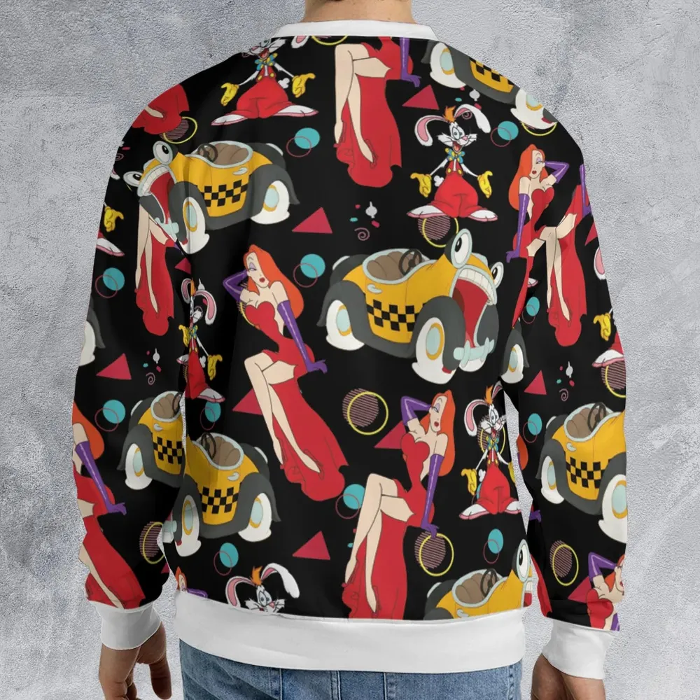 Retro 90s Jessica Rabbit Roger Rabbit All-over Print Sweatshirt - 2