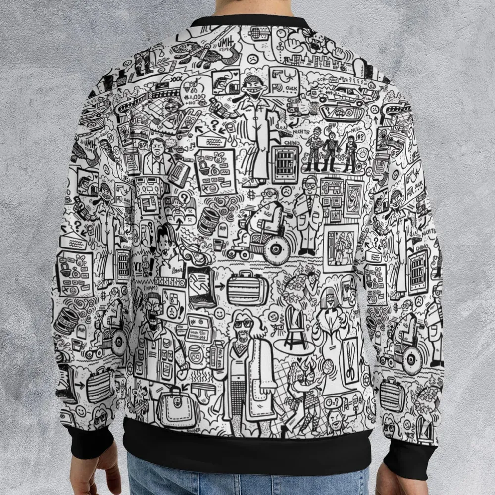 The Big Lebowski Doodles All-over Print Sweatshirt - 2