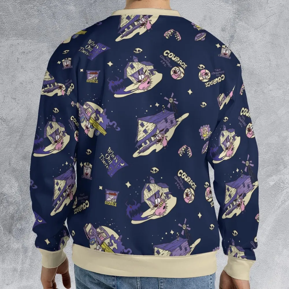 Courage the Cowardly Dog Scenic All-over Print Sweatshirt - 2