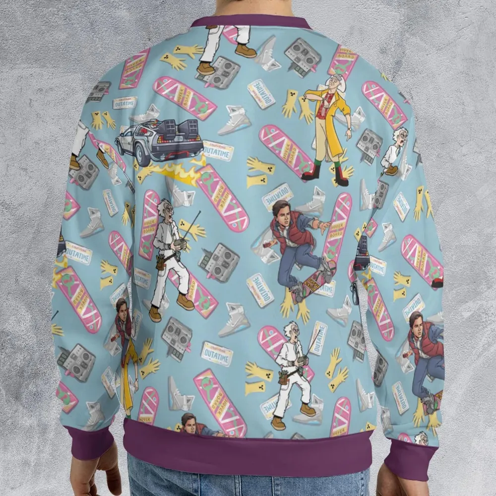 Marty McFly Dr. Emmett Brown Back To The Future All-over Print Sweatshirt - 2