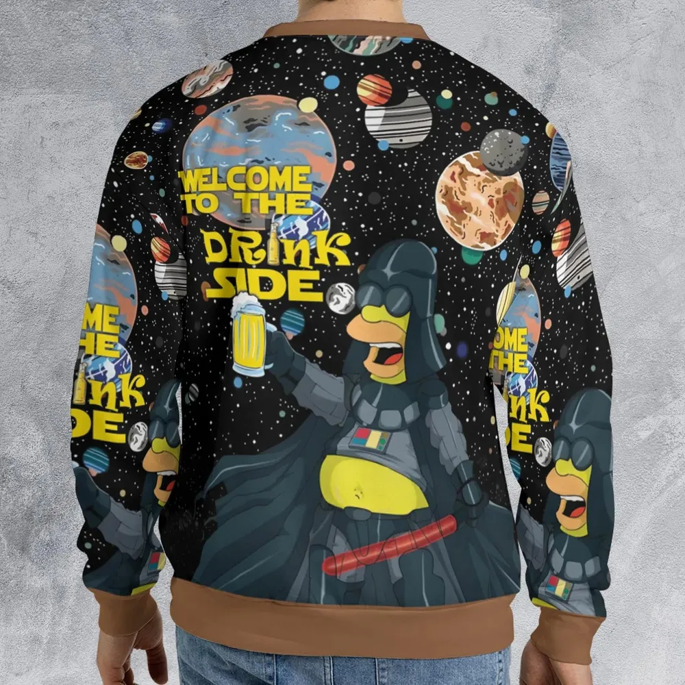 Simpson Darth Vader Welcome To The Drink Side All-over Print Sweatshirt - 2