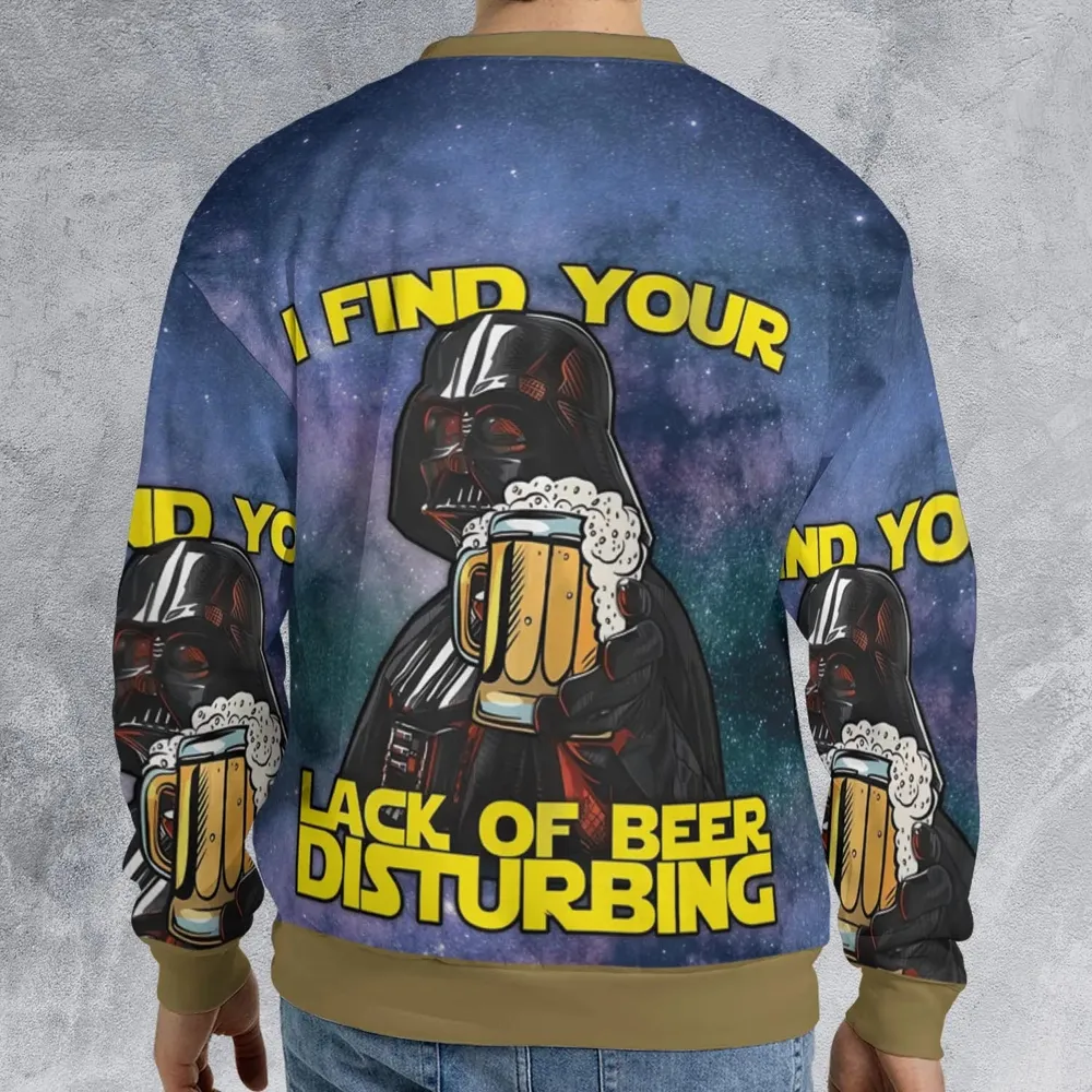I Find Your Lack Of Beer Disturbing Cool All-over Print Sweatshirt - 2