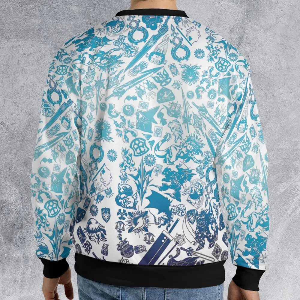 Blue Moggle Final Fantasy All-over Print Sweatshirt - 2