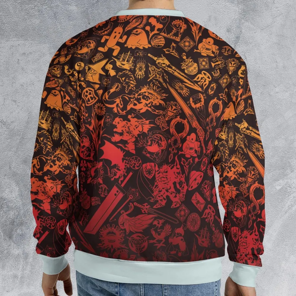 Red Moggle Final Fantasy All-over Print Sweatshirt - 2