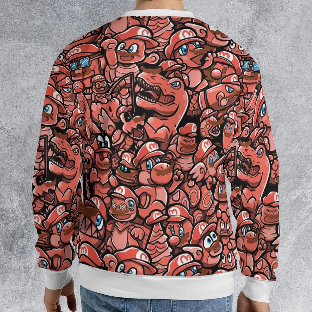 Cappy Party Mario Odyssey Super Mario All-over Print Sweatshirt - 2