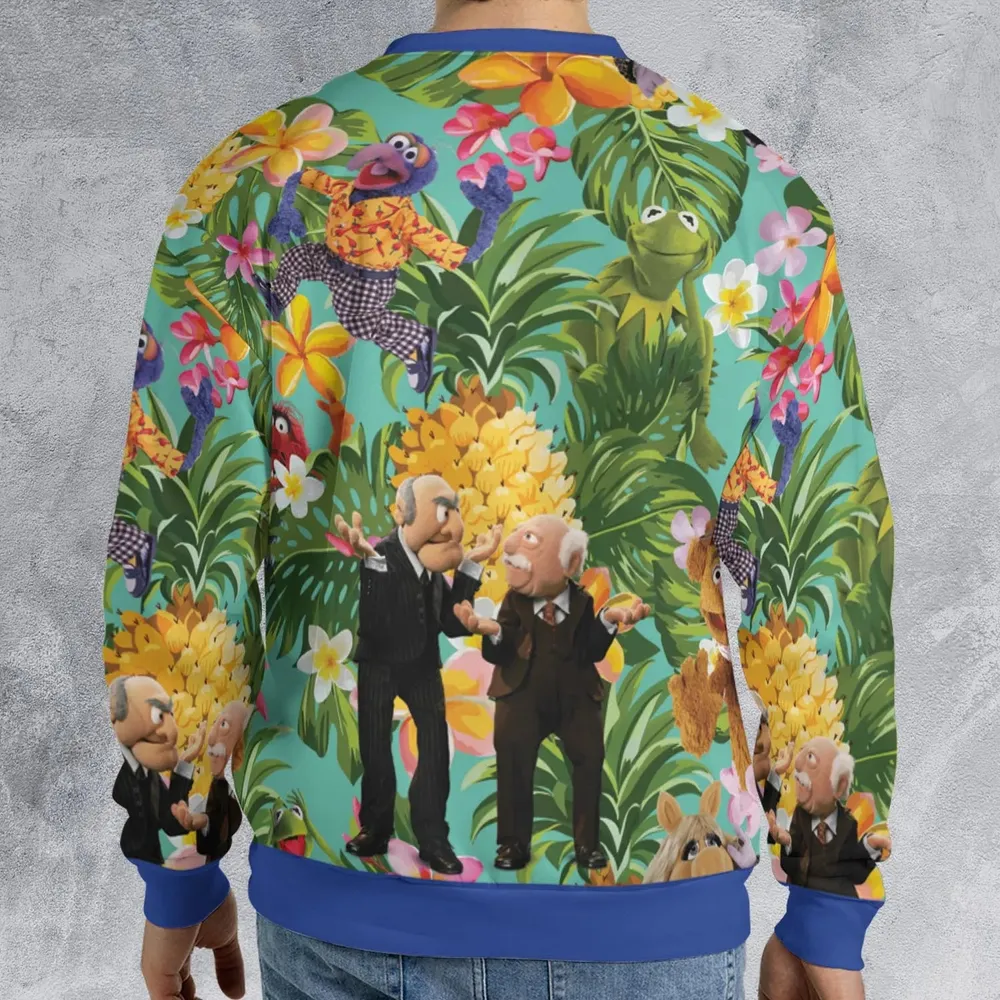 Statler And Waldorf Muppets Tropical All-over Print Sweatshirt - 2