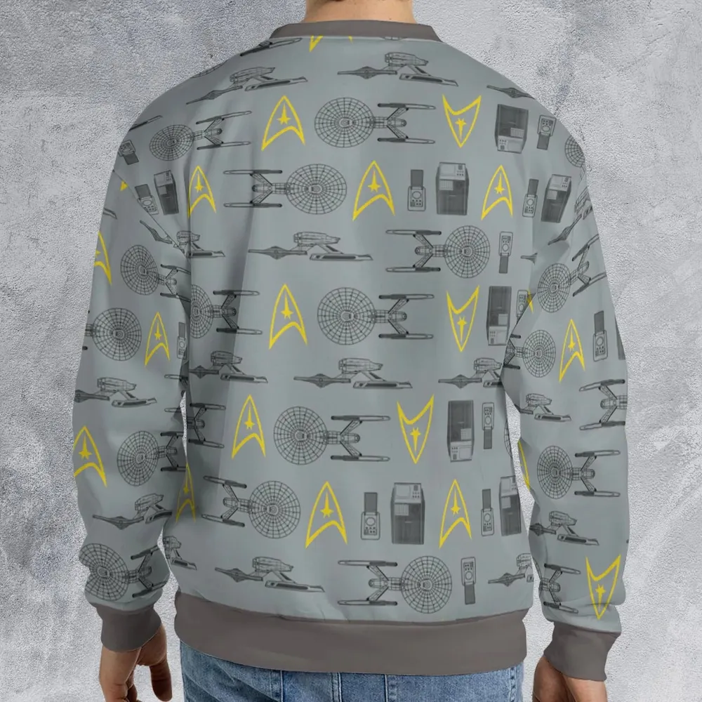 S.T Shipyard Star Trek All-over Print Sweatshirt - 2