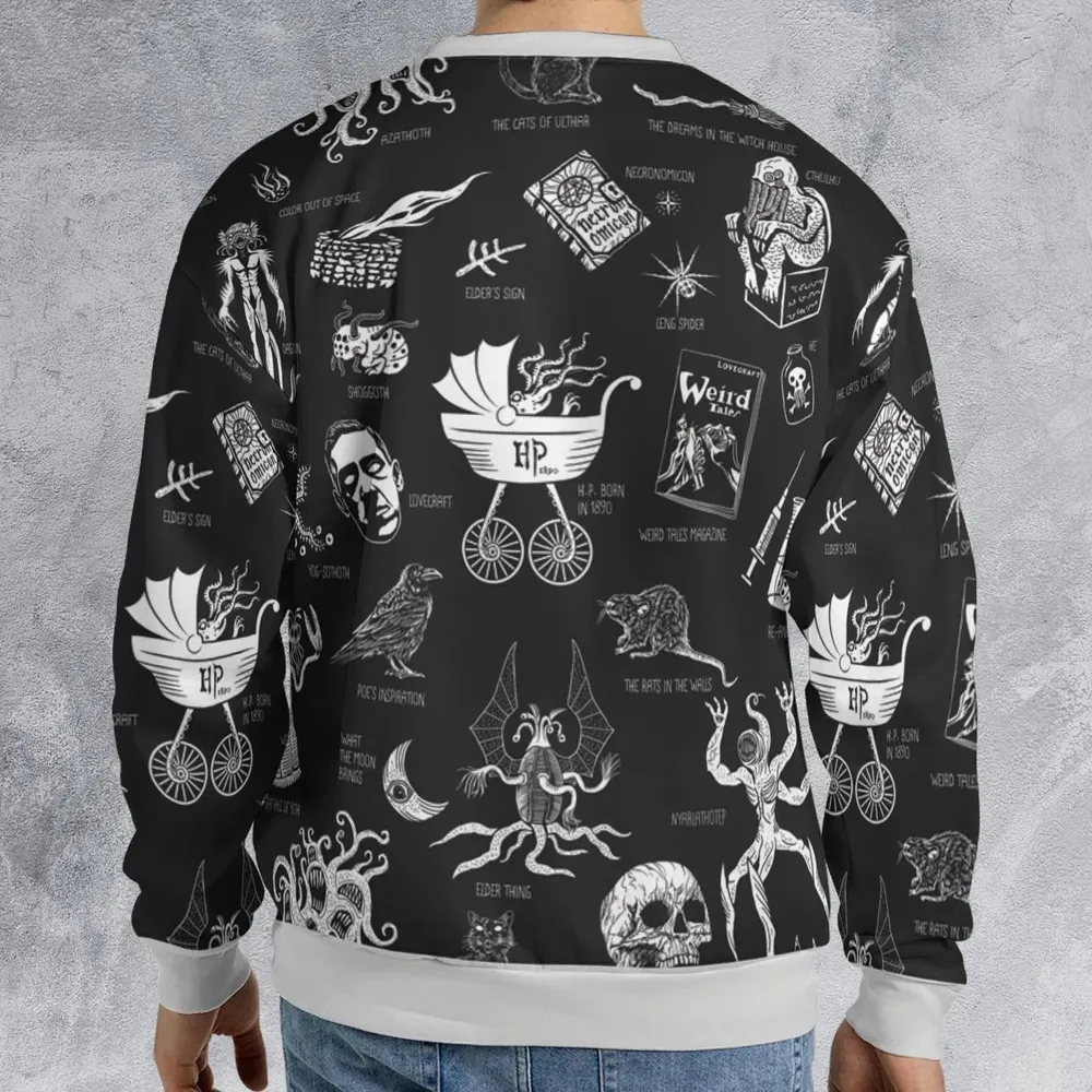 H.P. Lovecraft Monsters All-over Print Sweatshirt - 2