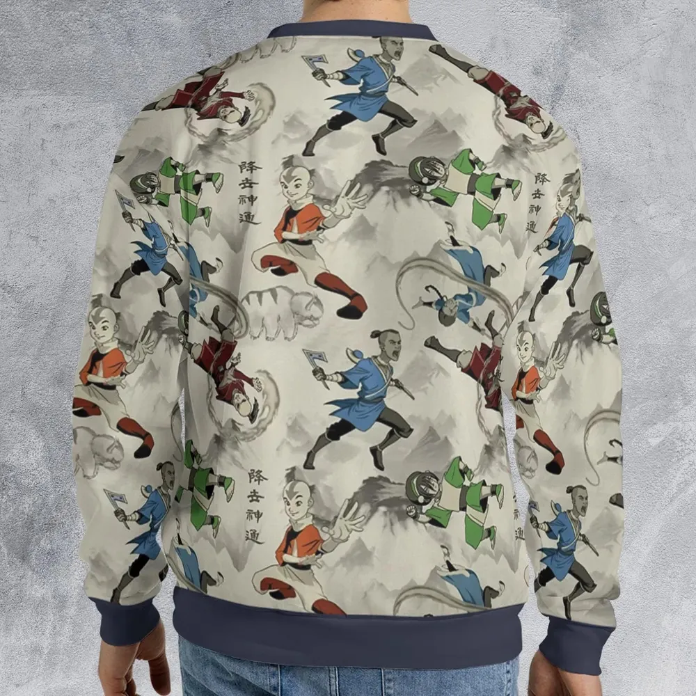 Aang Katara Toph Beifong Sokka Avatar The Last Airbender All-over Print Sweatshirt - 2