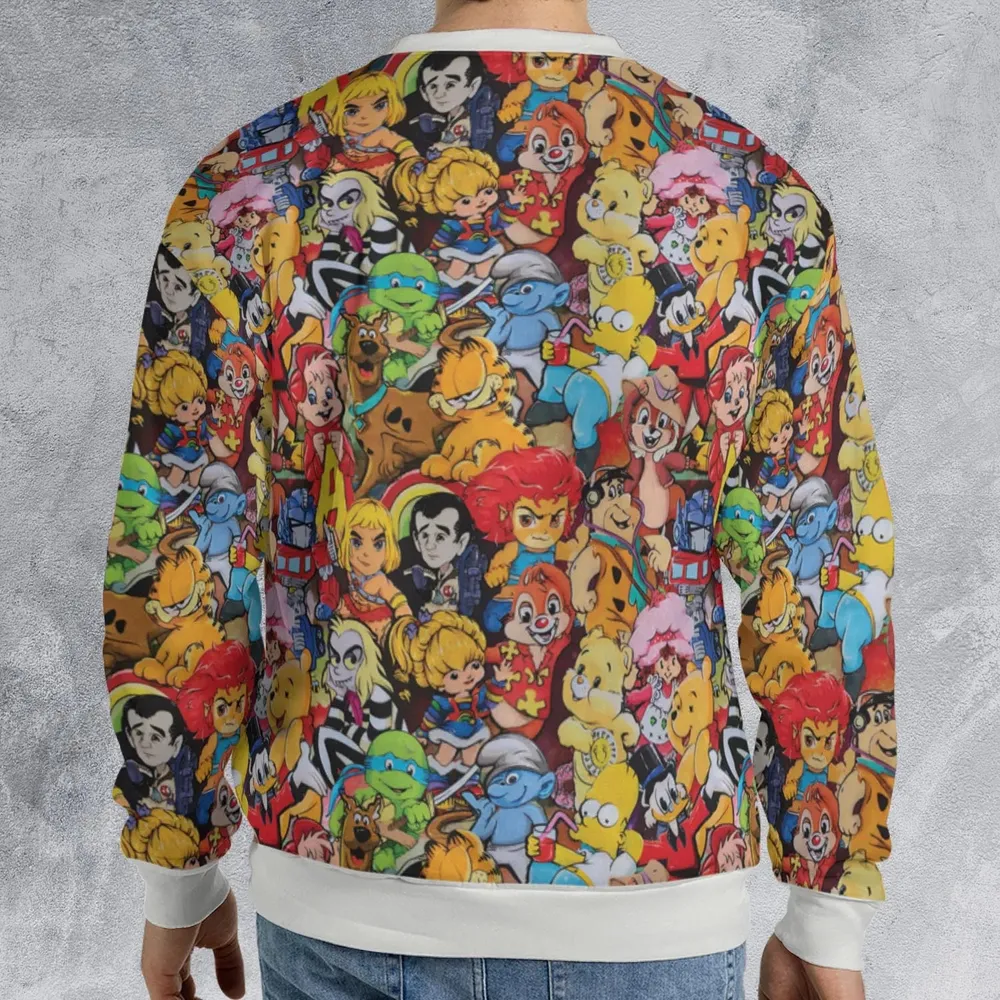 Old Cartoon Characters All-over Print Sweatshirt - 2