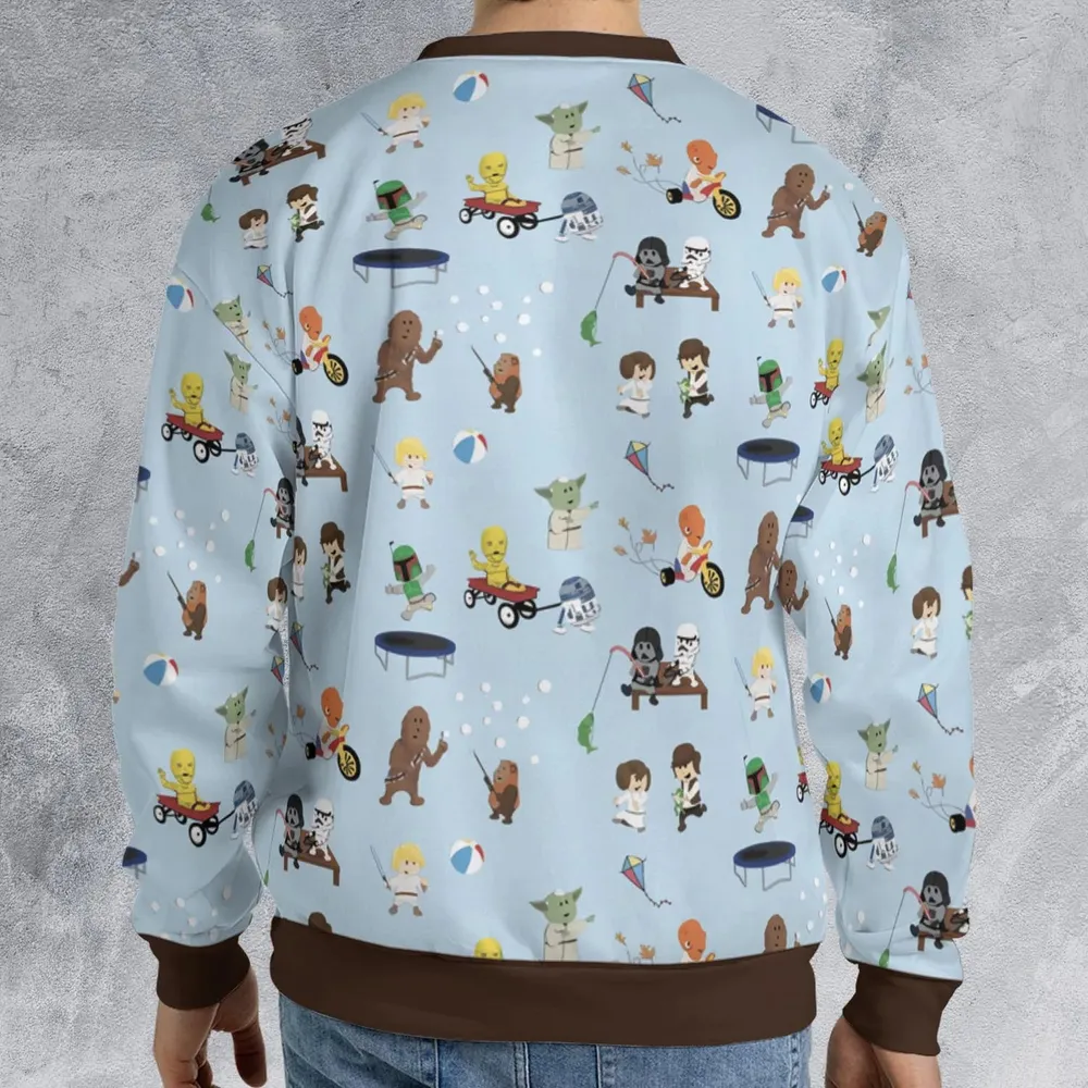 Go Fishing with Star Wars Characters All-over Print Sweatshirt - 2