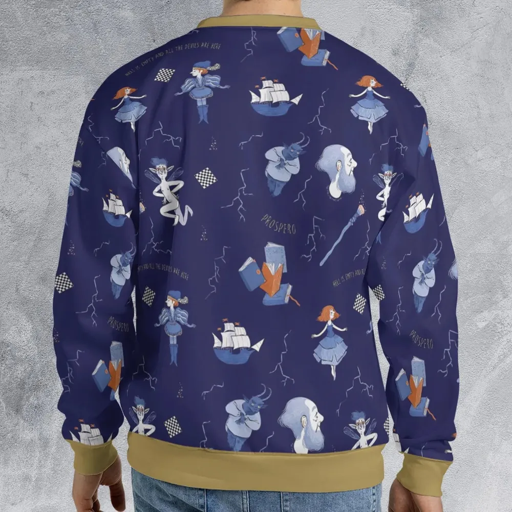 The Tempest Pattern Shakespeare All-over Print Sweatshirt - 2