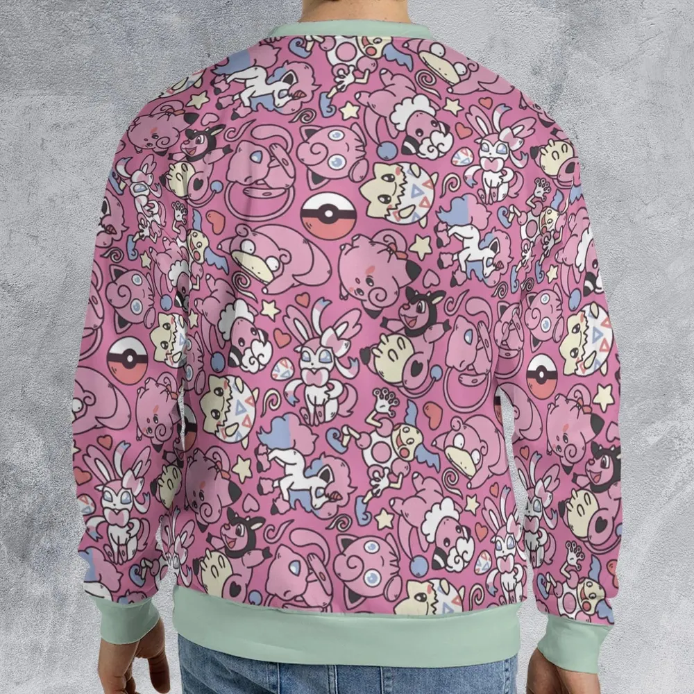 Fairy Pokemon Pattern All-over Print Sweatshirt - 2