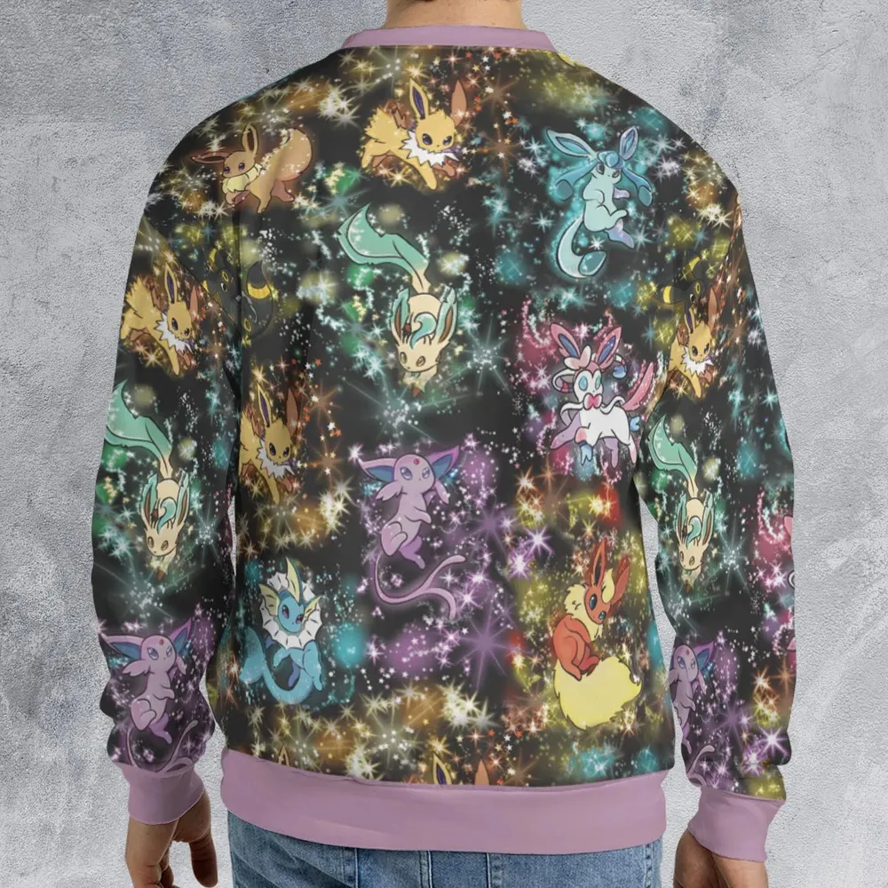 Eevee Evolution in the Galaxy All-over Print Sweatshirt - 2