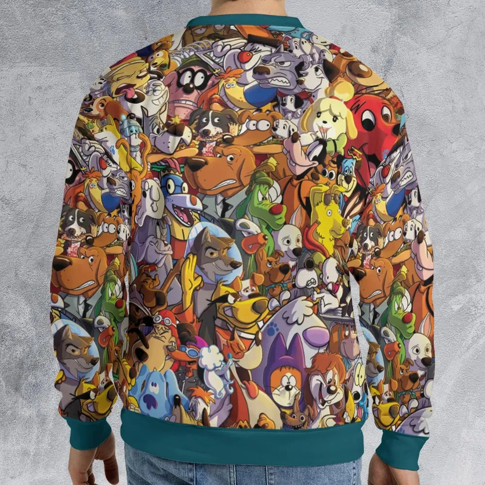 Dogs From Famous Cartoons All-over Print Sweatshirt - 2