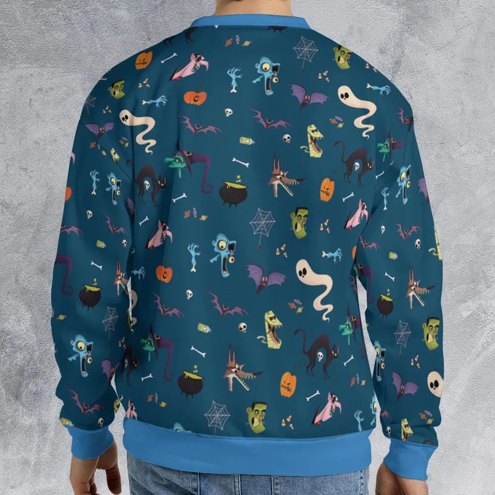 Cute Spooky Classic Monster All-over Print Sweatshirt - 2