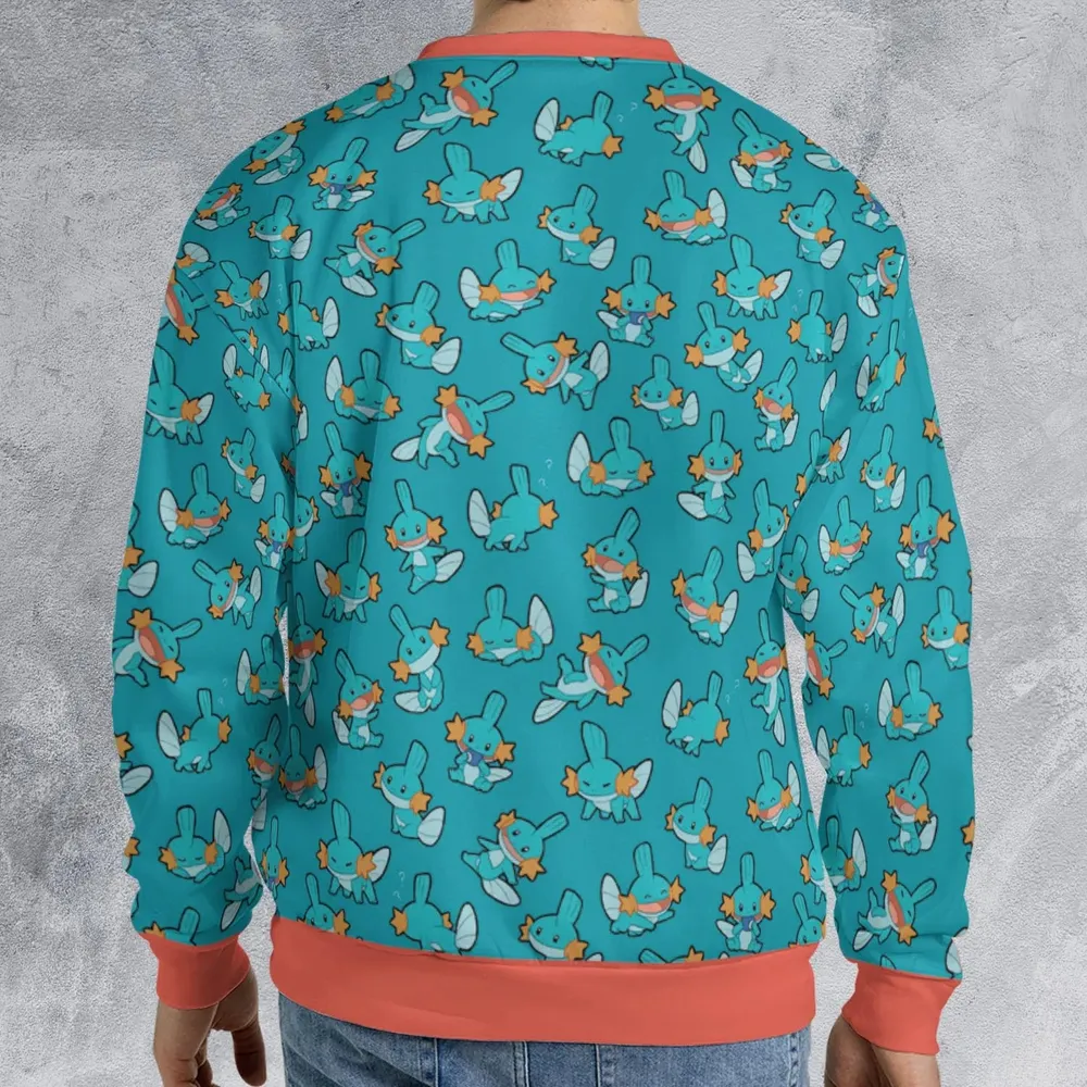 Cute Mudkips Pokemon All-over Print Sweatshirt - 2