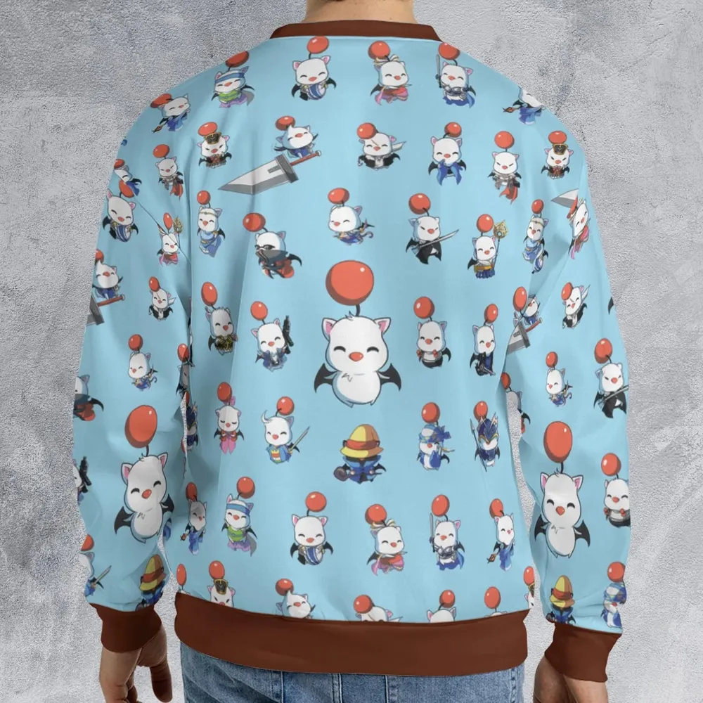 Cute Moogle Final Fantasy All-over Print Sweatshirt - 2