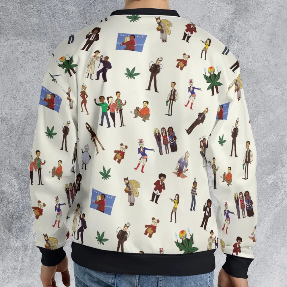 Community Characters Costumes Pattern All-over Print Sweatshirt - 2