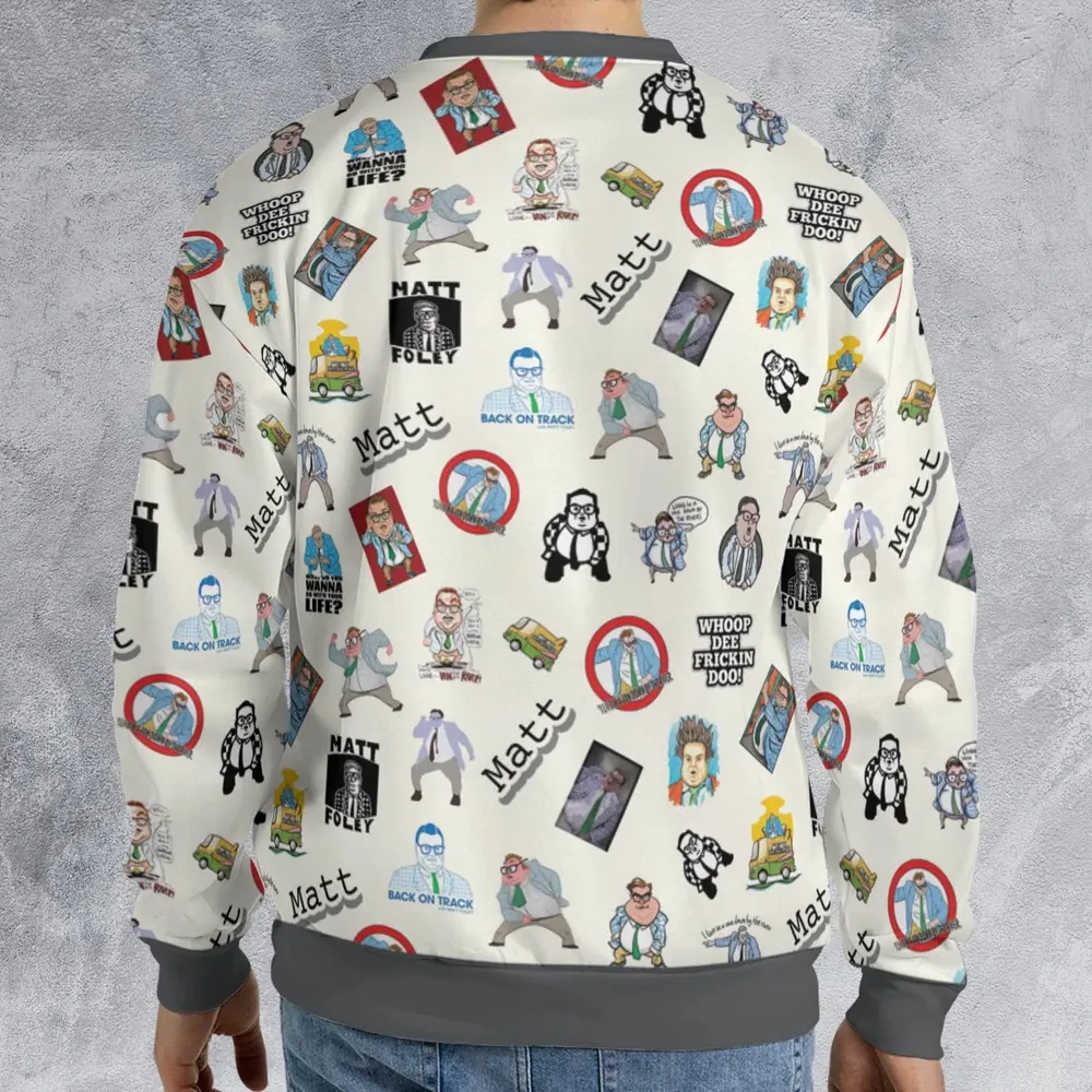 Chris Farley Matt Foley Motivational SNL All-over Print Sweatshirt - 2
