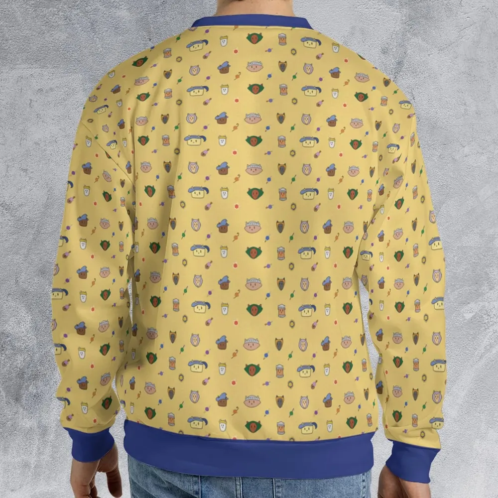 Cat DND Classes Pattern All-over Print Sweatshirt - 2
