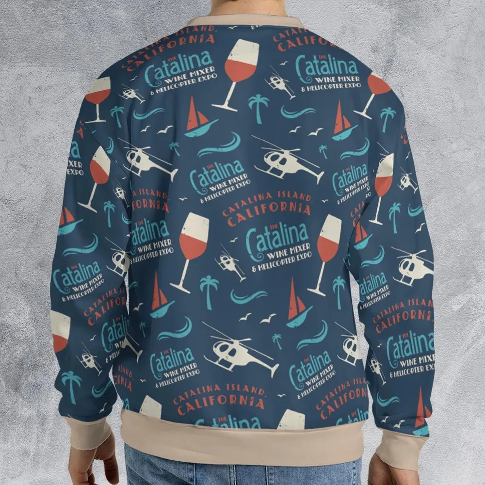 Catalina Wine Mixer Pattern All-over Print Sweatshirt - 2