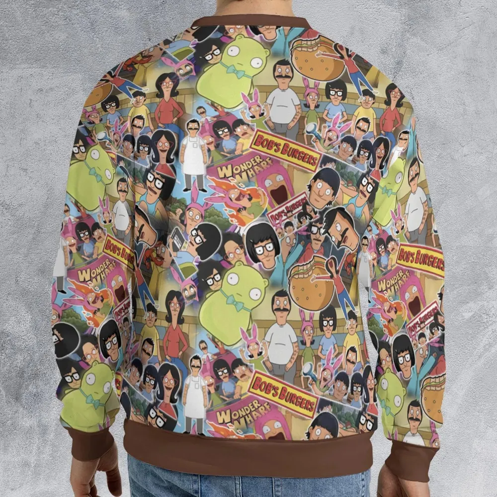 Bob's Burger Wonder Wharf All-over Print Sweatshirt - 2