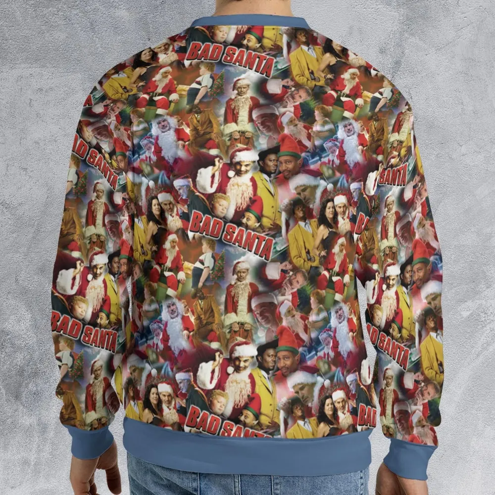 Bad Santa Pattern All-over Print Sweatshirt - 2