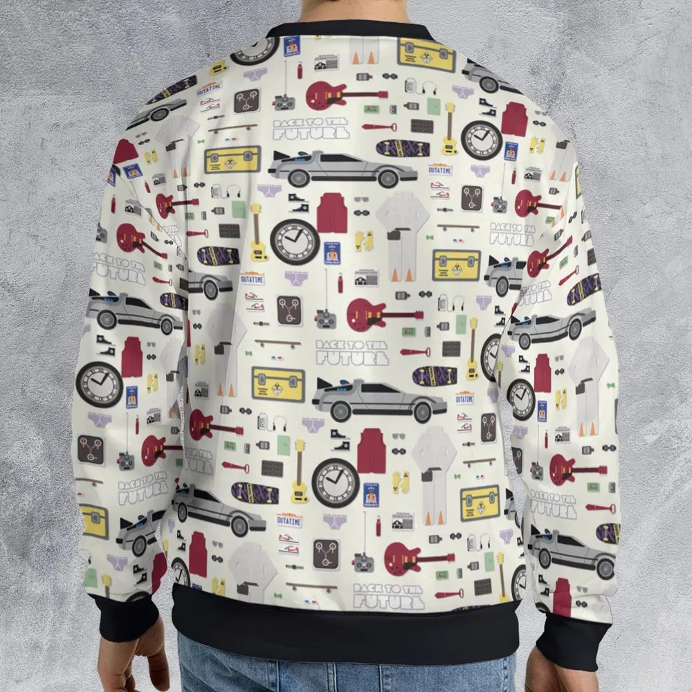 Back to the Future Pattern All-over Print Sweatshirt - 2