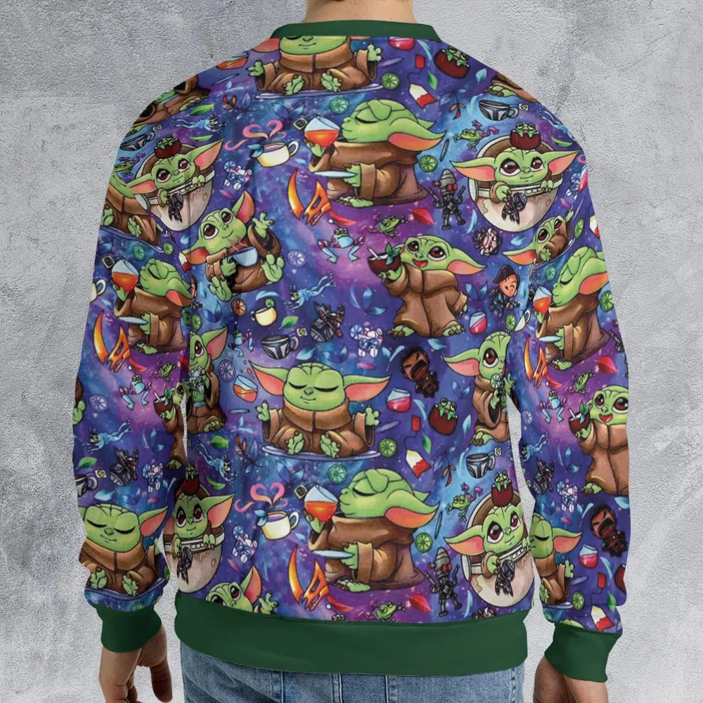 Baby Yoda In the Galaxy All-over Print Sweatshirt - 2