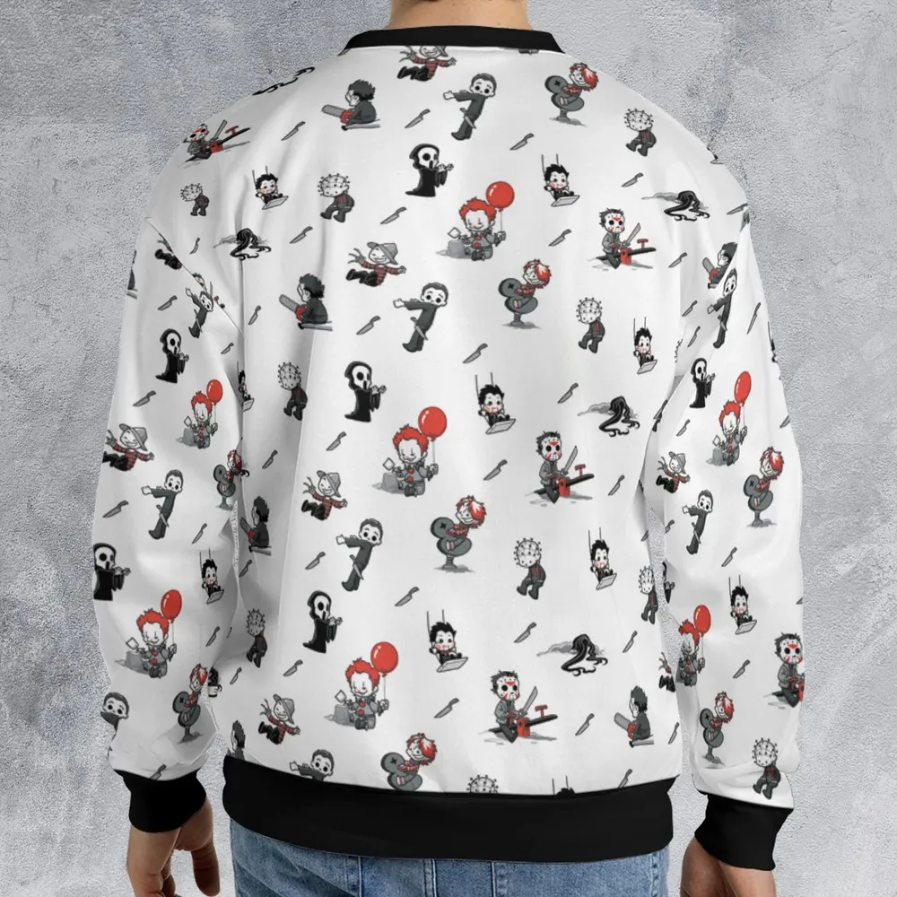 Baby Horror Characters Pattern All-over Print Sweatshirt - 2