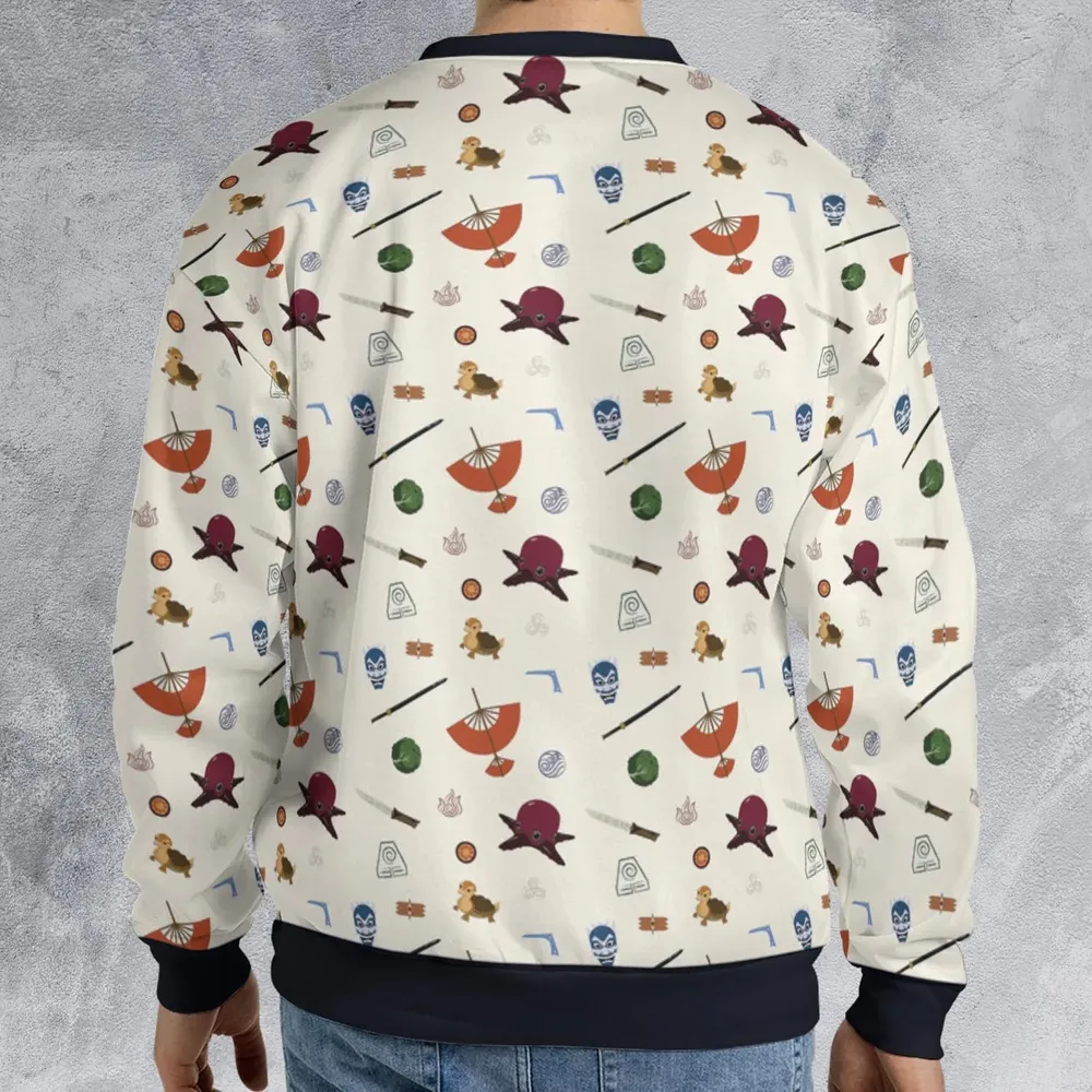 Avatar The Last Airbender Medley Pattern All-over Print Sweatshirt - 2