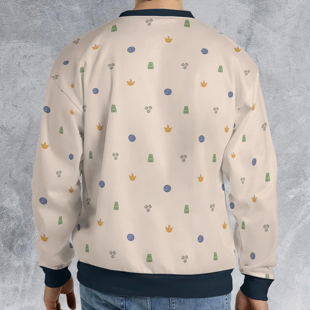 Avatar The Last Airbender Four Elements Pattern All-over Print Sweatshirt - 2